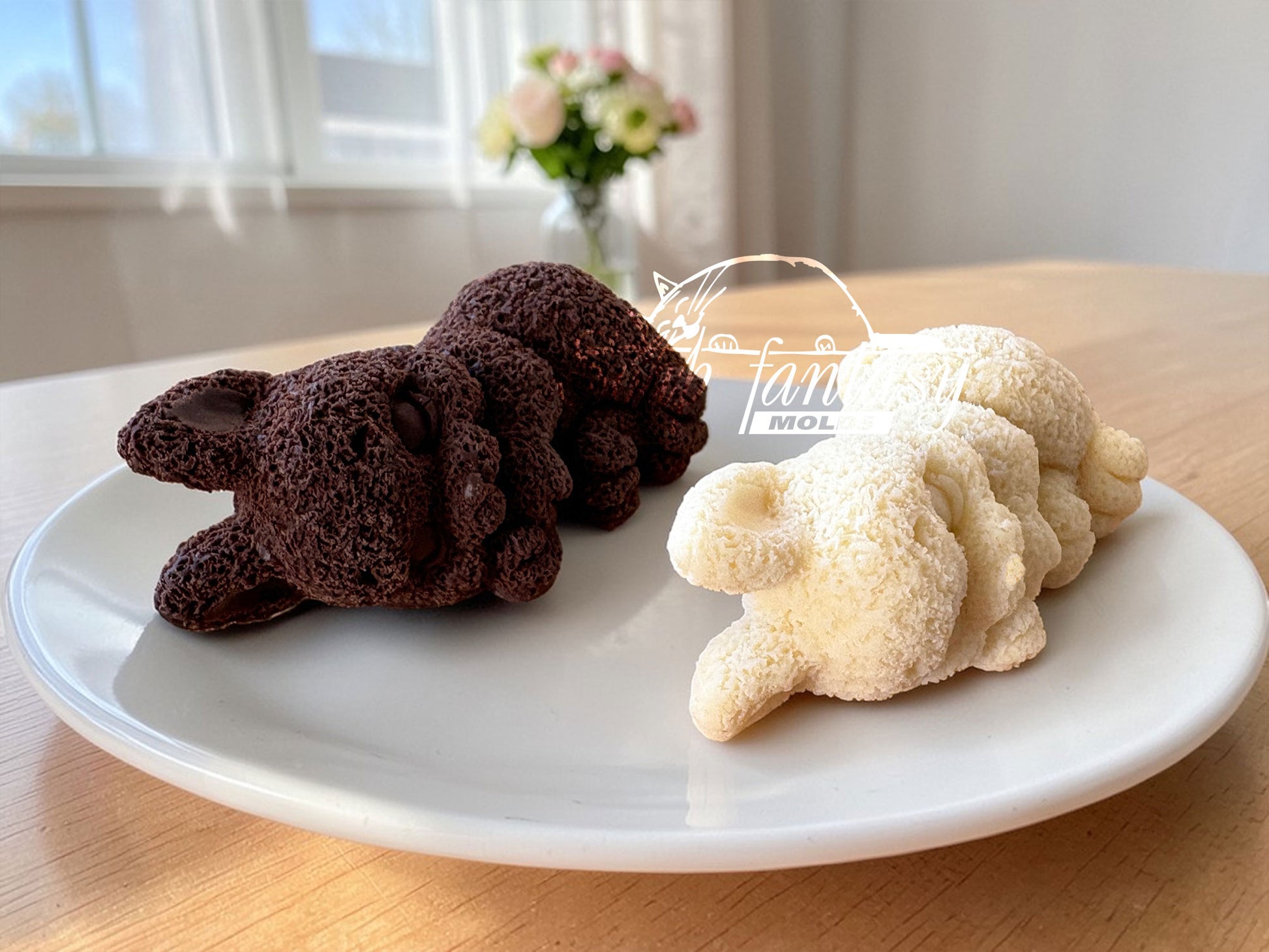 Mini Easter Bunny Chocolate Mold – 3D Silicone Rabbit for Candy & Fondant, Small Dessert Mold