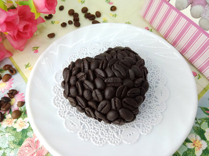 Coffee heart silicone mold for soap making
