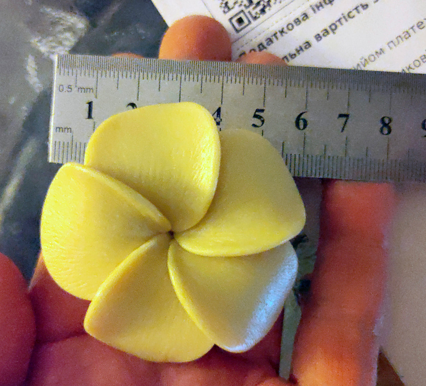 Plumeria flower silicone mold for soap making