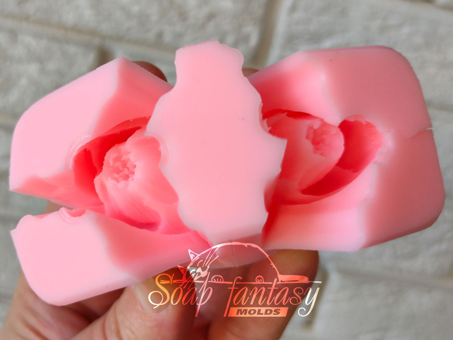 Magnolia flowers silicone mold for soap making