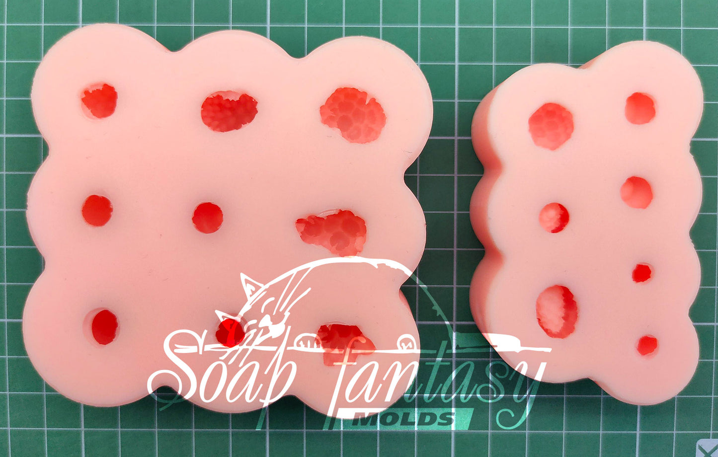 Big custom set of berries silicone mold for soap making