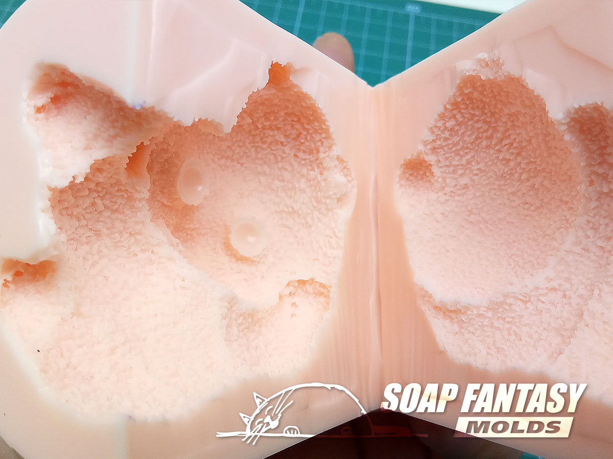 Panda bear silicone mold for soap making