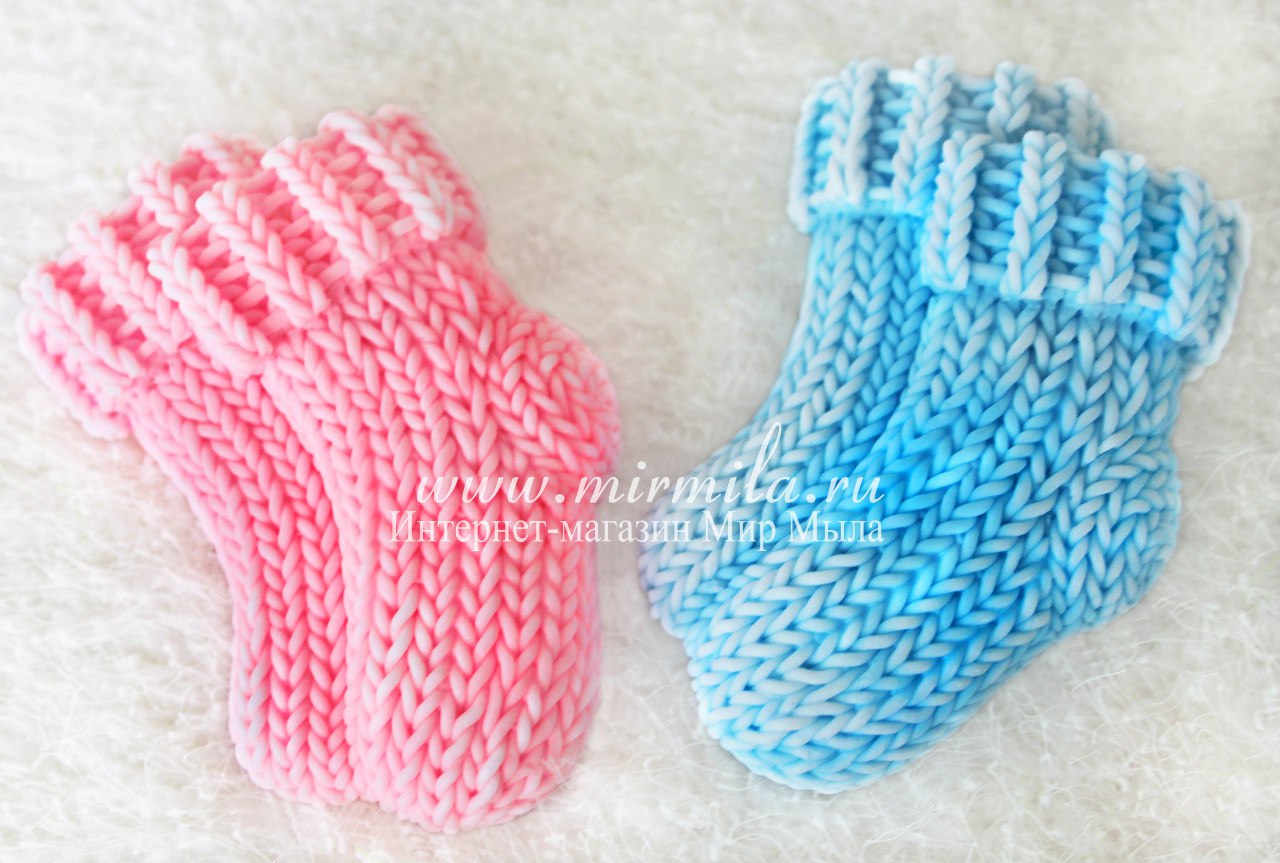 Knitted socks silicone mold for soap making