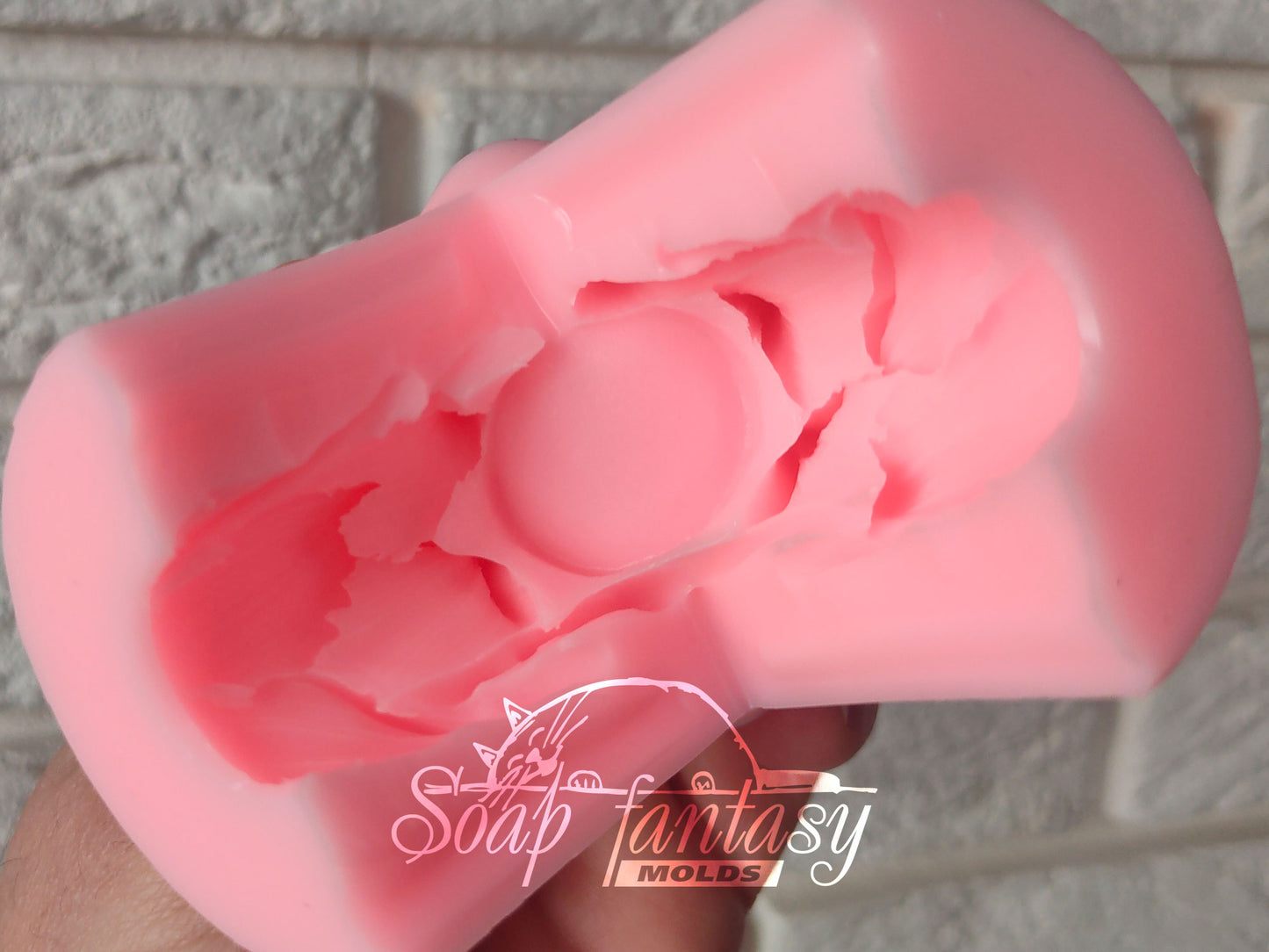 Bouquet of 5 Tulips flower silicone mold for soap making