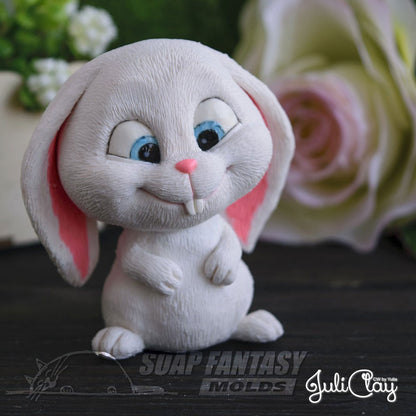 Snowball the Rabbit silicone mold for soap making