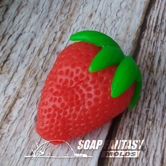 Giant strawberry silicone mold for soap making