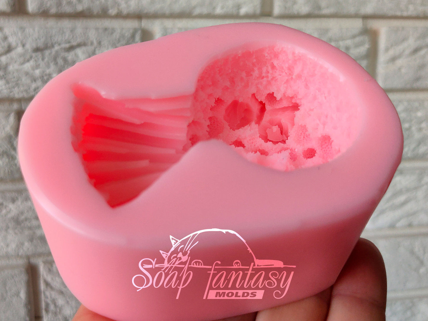 Mimosa & tulips bouquet silicone mold for soap making