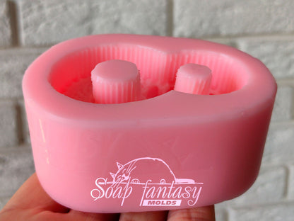 GARAGE SALE >> 8 with mimosa & tulips silicone mold for soap making