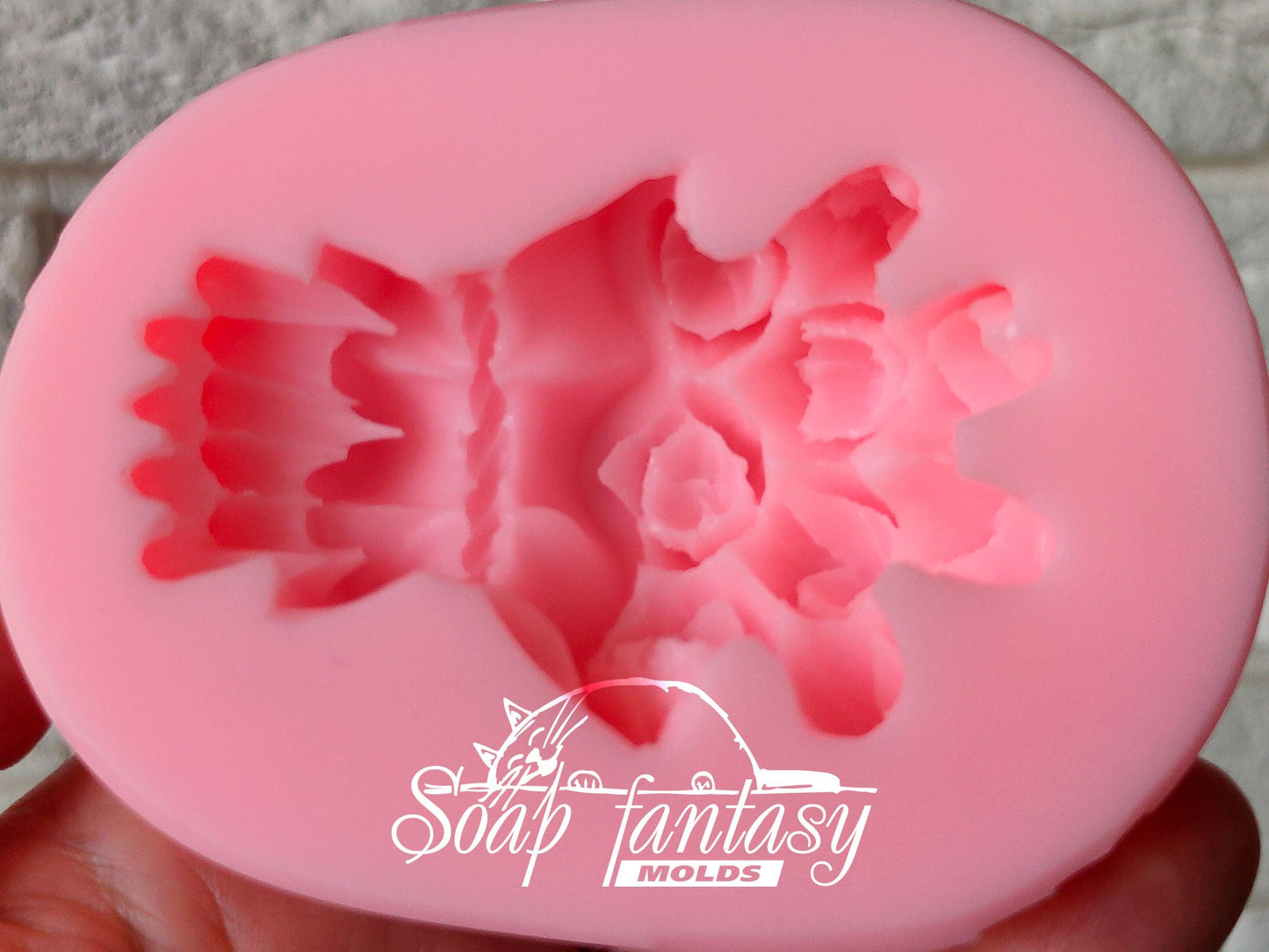 GARAGE SALE >> Tulips bouquet silicone mold for soap making