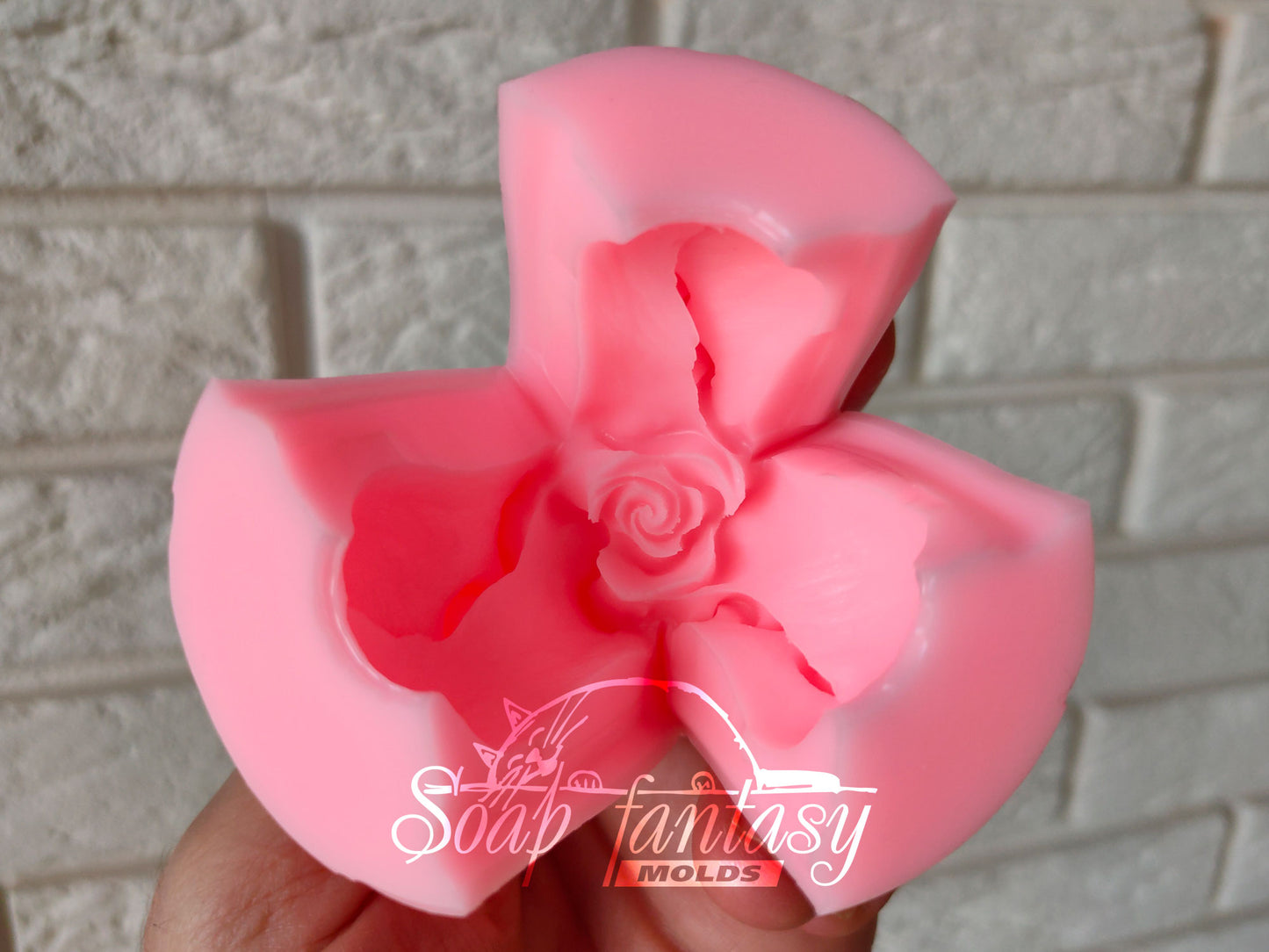 Rosebud "Alice" silicone mold for soap making