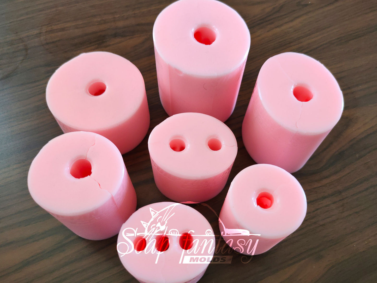 GARAGE SALE >> Big set (7 molds) of Alstroemeria lily flower silicone molds for soap making