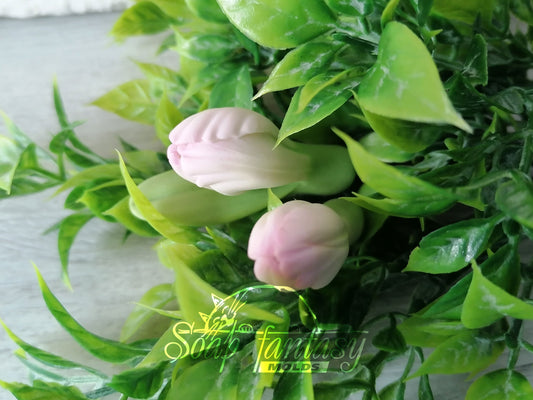 Alstroemeria lily 2 separate buds silicone mold (mould) for soap making and candle making