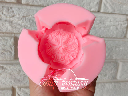 Austin English Rose silicone mold for soap making