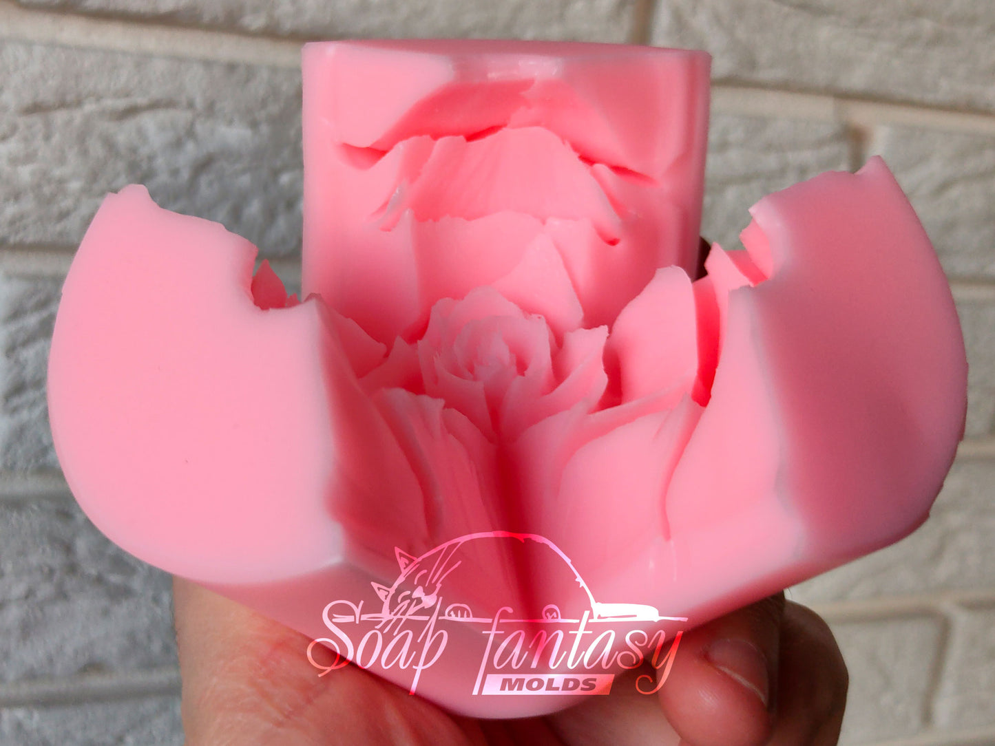 Big rose "Esperanse" silicone mold for soap making