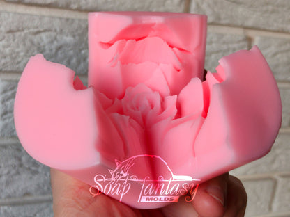 Big rose "Esperanse" silicone mold (mould) for soap making and candle making