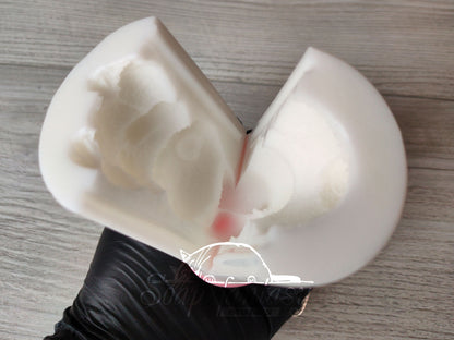 3D Easter Bunny Chocolate Mold, Rabbit Silicone Mold, Food Grade Mold for Chocolate & Fondant