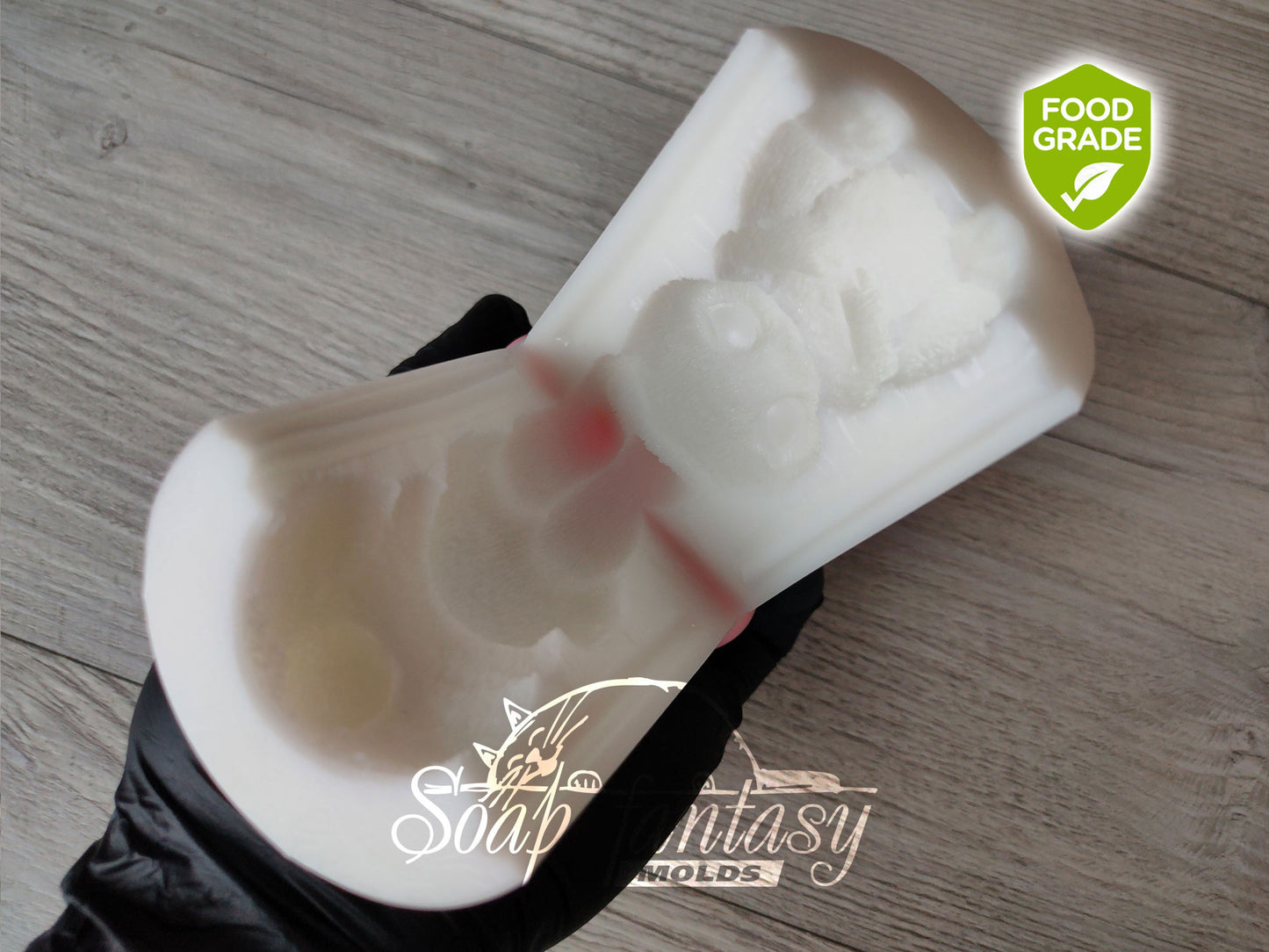 3D Easter Bunny Chocolate Mold, Rabbit Silicone Mold, Food Grade Mold for Chocolate & Fondant