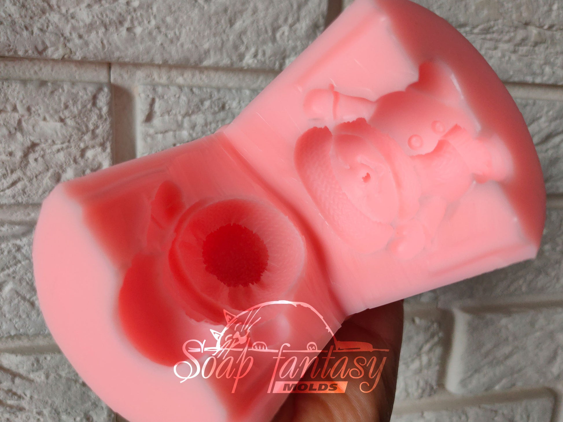 Cheerful Snowman Custom Silicone Mold. Realistic 3D Soap Molds for soap making, Candle Molds for candle making and Resin Molds for Resin Art.