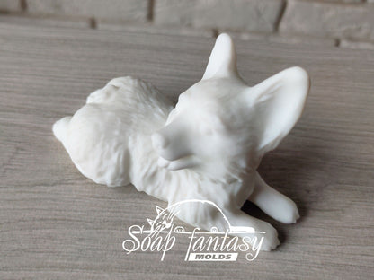 Welsh Corgi silicone mold for soap making