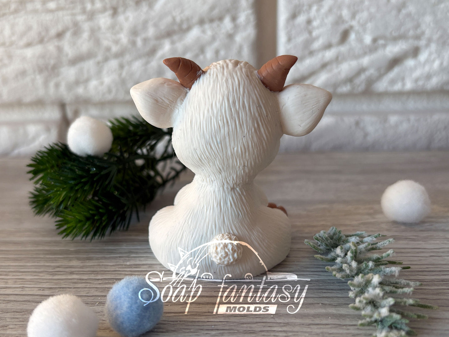 Cute Baby Goat Kid Custom Silicone Mold. Realistic 3D animal Soap Molds for soap making, Candle Molds for candle making and Resin Molds for Resin Art.