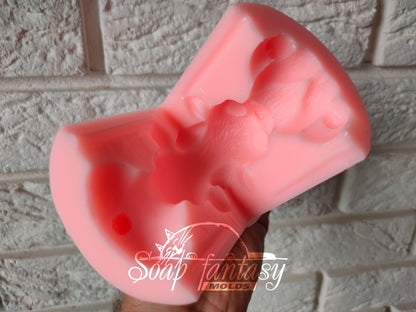 Cute Baby Goat Kid Custom Silicone Mold. Realistic 3D animal Soap Molds for soap making, Candle Molds for candle making and Resin Molds for Resin Art.