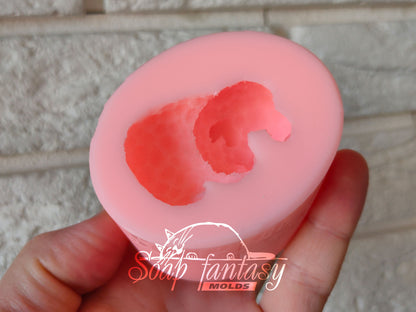 Cute Sleeping Lamb sheep Custom Silicone Mold. Realistic 3D animal Soap Molds for soap making, Candle Molds for candle making and Resin Molds for Resin Art.