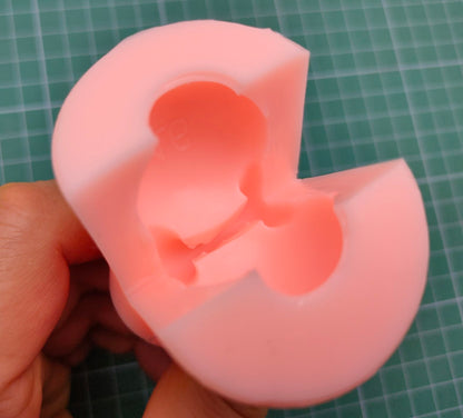 Bull bodybuilder with kettlebell silicone mold for soap making