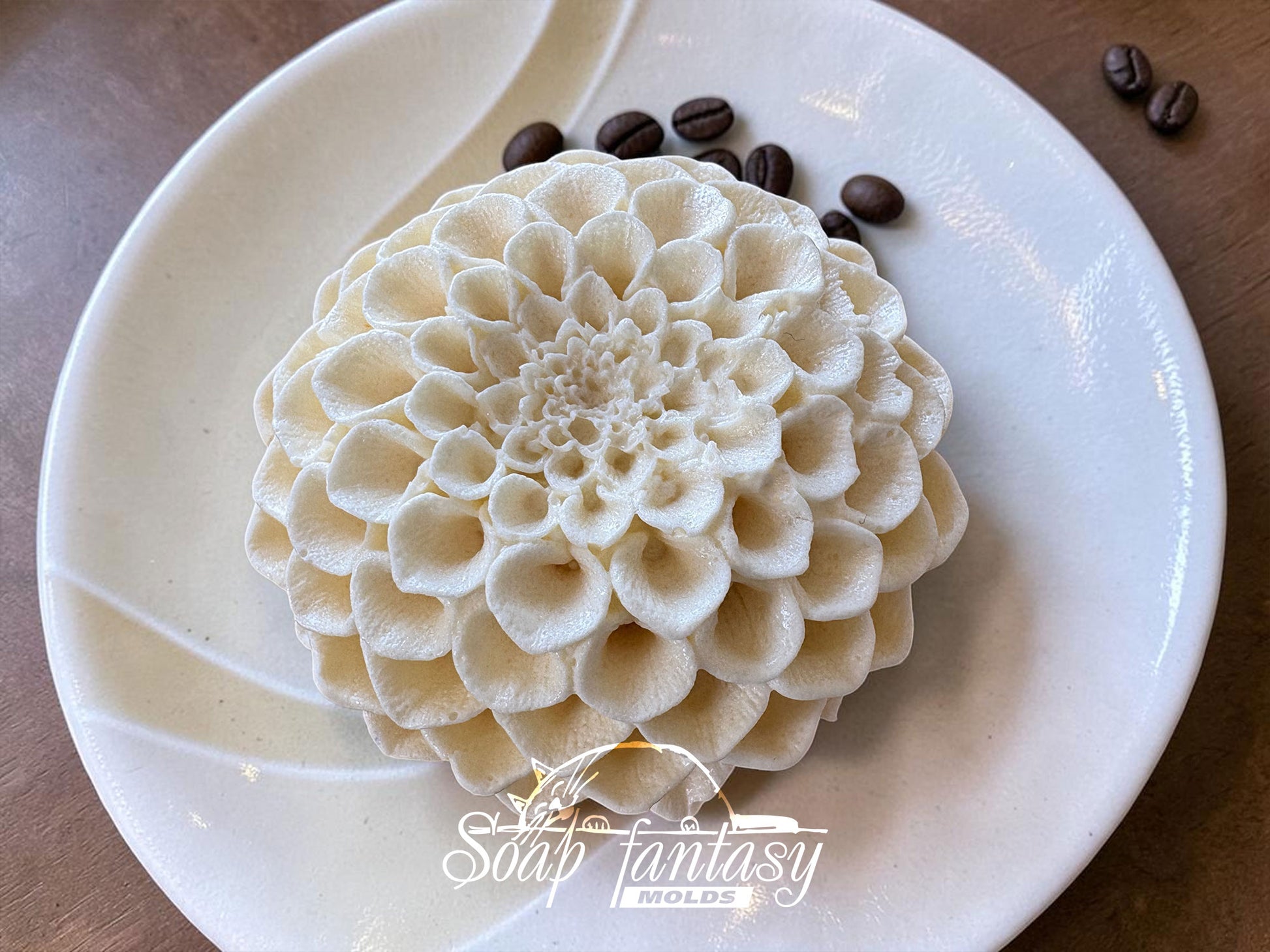 Dahlia Spherical silicone food grade mold for marshmallow flowers and chocolate