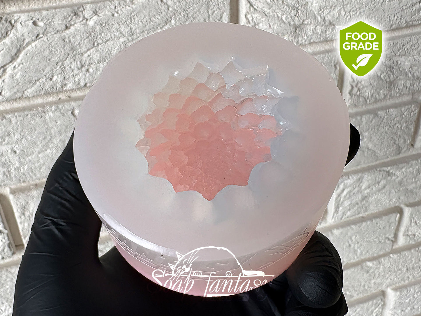Dahlia Spherical silicone food grade mold for marshmallow flowers and chocolate