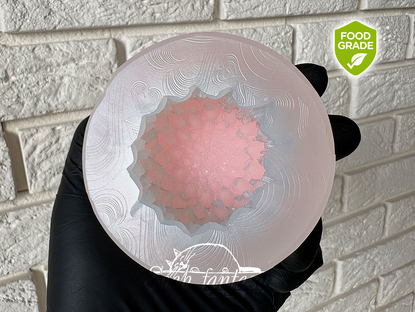 Dahlia Spherical silicone food grade mold for marshmallow flowers and chocolate