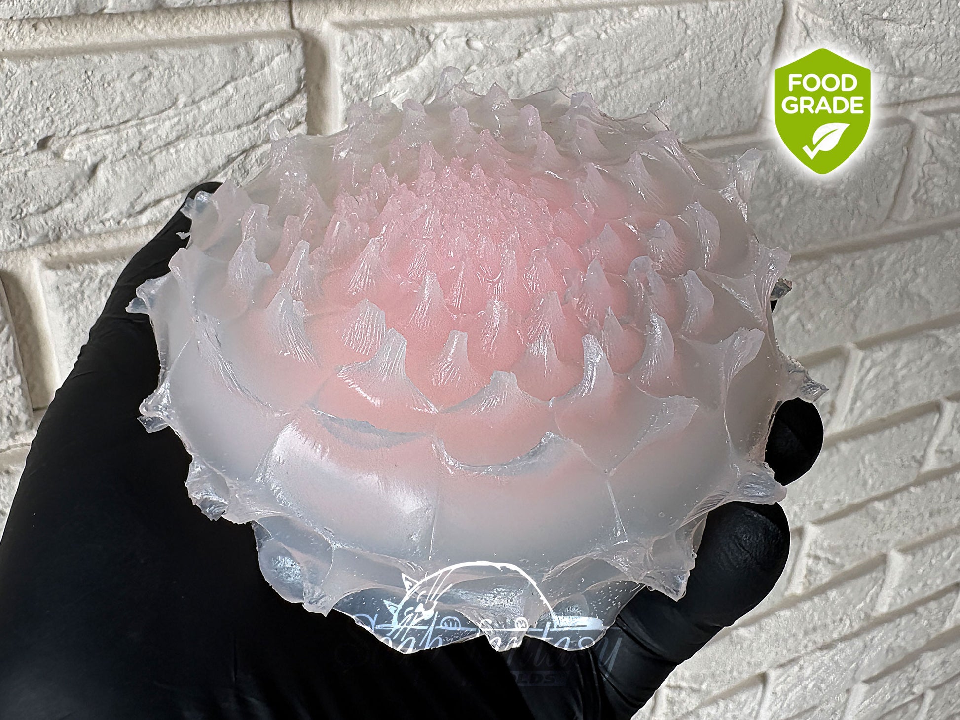 Dahlia Spherical silicone food grade mold for marshmallow flowers and chocolate