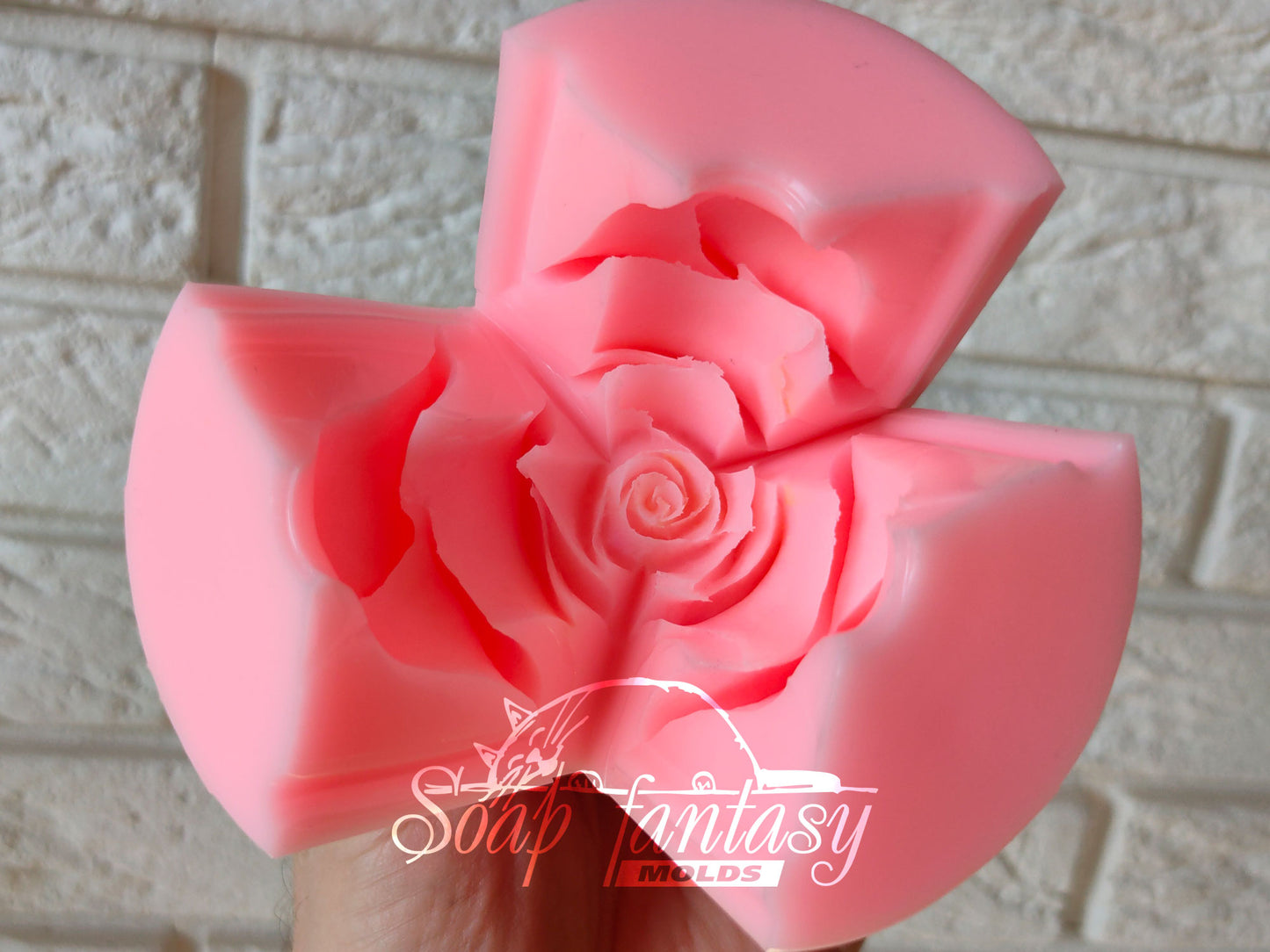 Rose - Diana silicone mold (mould) for soap making and candle making