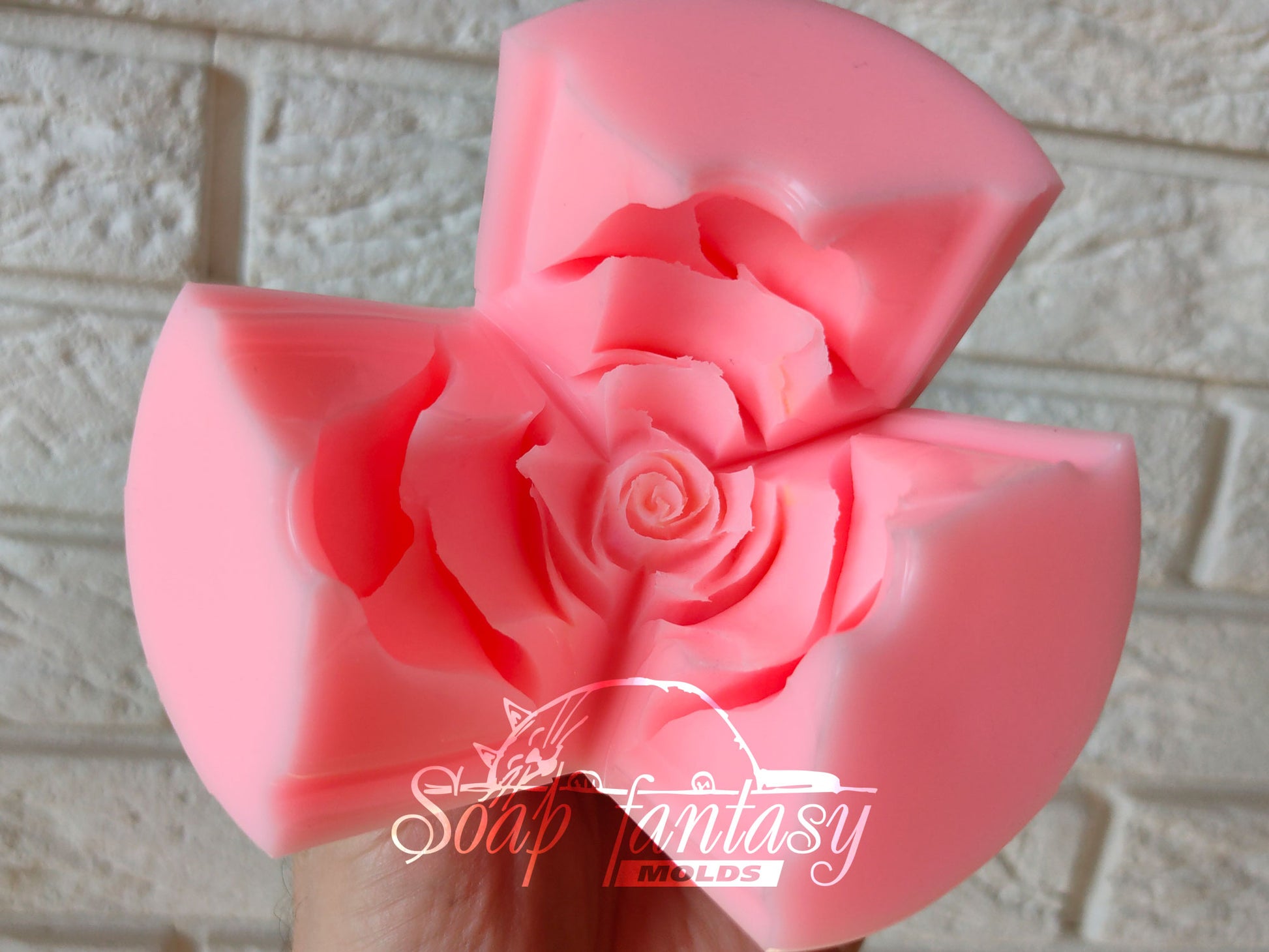 Rose - Diana silicone mold (mould) for soap making and candle making