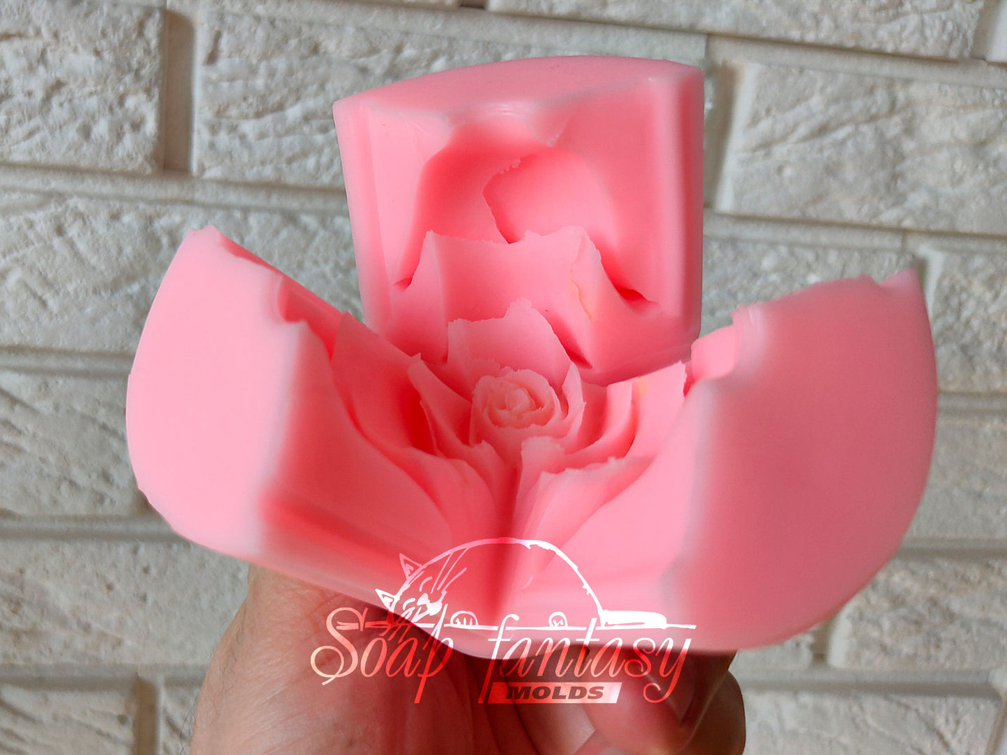 Rose - Diana silicone mold (mould) for soap making and candle making