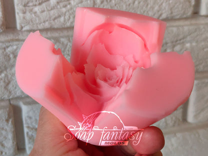 Rose "Dolce vita" silicone mold for soap making