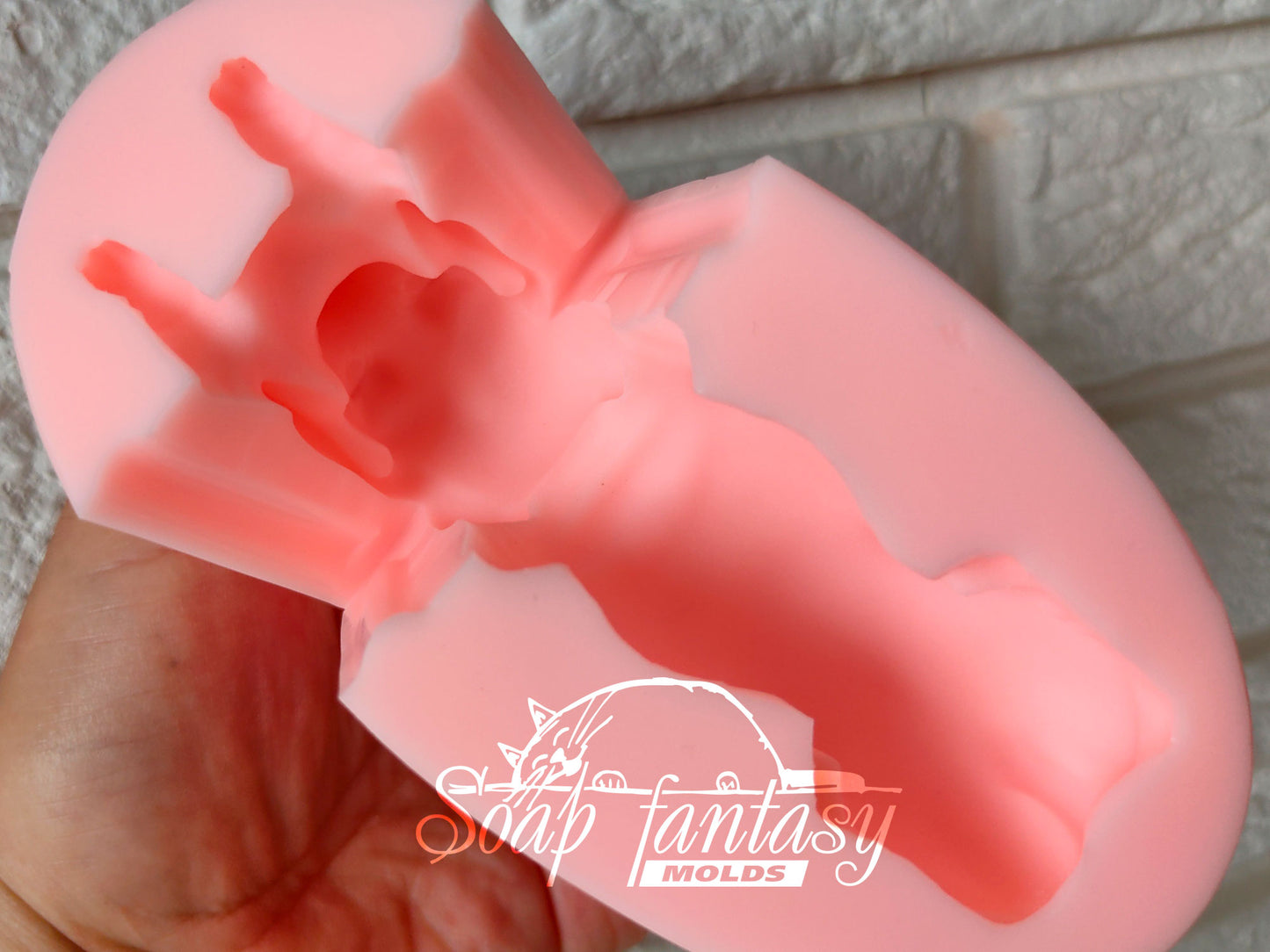 Laying dachshund silicone mold for soap making