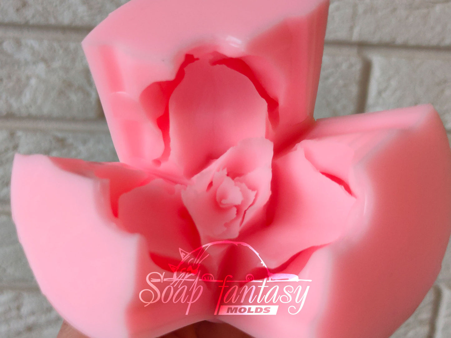Rosebud "Elizabeth" silicone mold for soap making