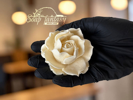 Food grade Large Rose Mold «Estelle» for Marshmallow Flowers & Food Art