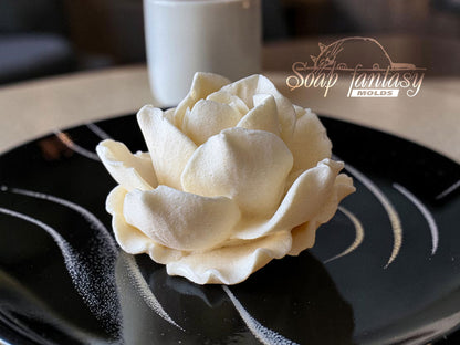 Food grade Large Rose Mold «Estelle» for Marshmallow Flowers & Food Art