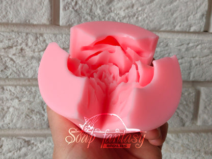 Rose "Fiesta" silicone mold for soap making