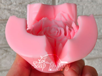 Rose "Freedom" silicone mold for soap making