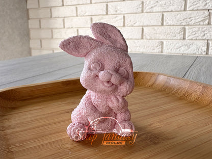 Bunny Silicone Mold – 3D Rabbit Mold for Chocolate, Fondant, Marshmallow – Easter Funny Bunny – Food Grade Mold