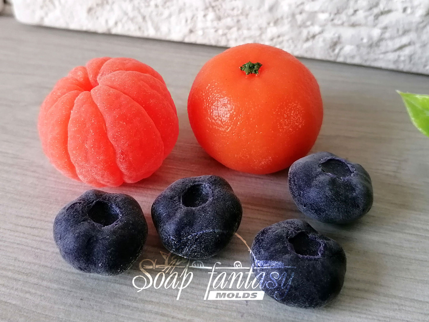 Giant blueberries silicone mold for soap making