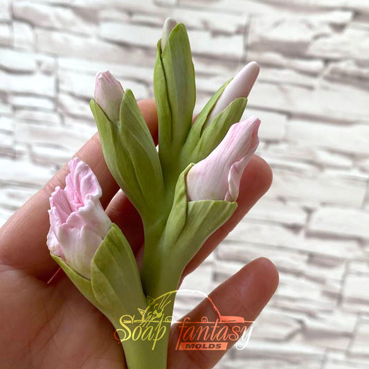 Gladiolus flower (Part 1 of the set) silicone mold for soap making