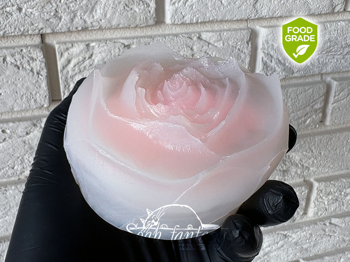 Big Rose Silicone Mold for Marshmallow Flowers, Marshmallow Rose Mold, Food Grade Mold, Rose Mold "Grand Prix"