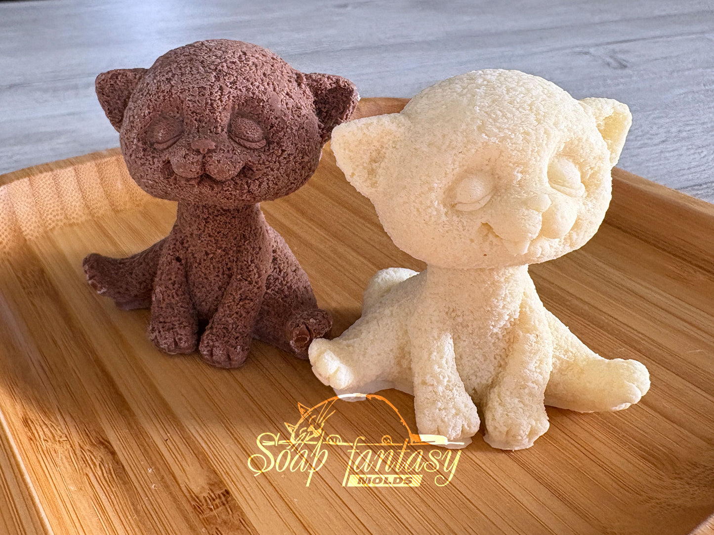 Happy Kitten Silicone Mold – 3D Cat Mold for Chocolate, Fondant, Marshmallow – Food Grade Mold