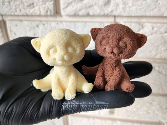 Happy Kitten Silicone Mold – 3D Cat Mold for Chocolate, Fondant, Marshmallow – Food Grade Mold