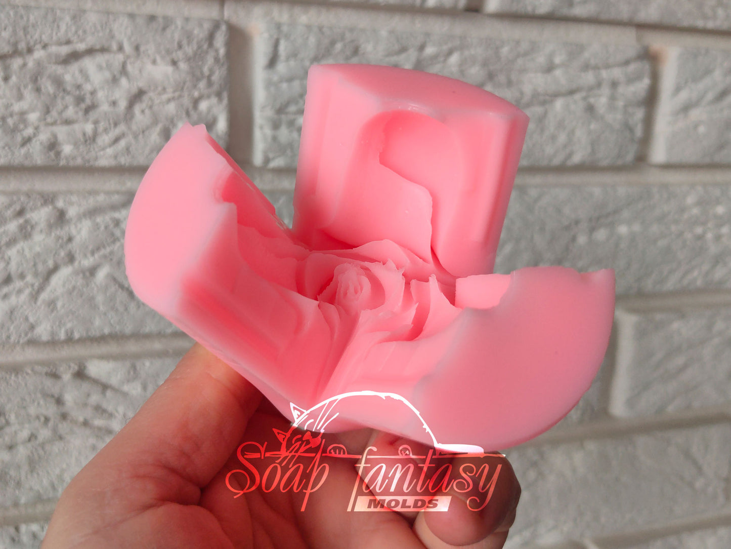 Rose "Julie" silicone soap mold - for soap making (Made of high quality silicone)