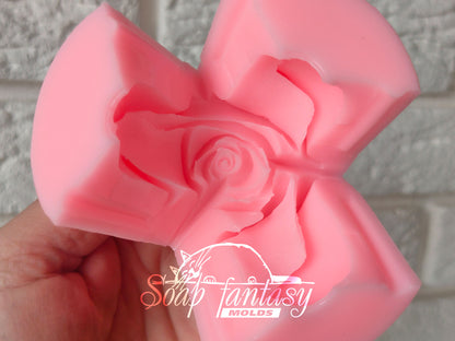 Rose "Julie" silicone soap mold - for soap making (Made of high quality silicone)