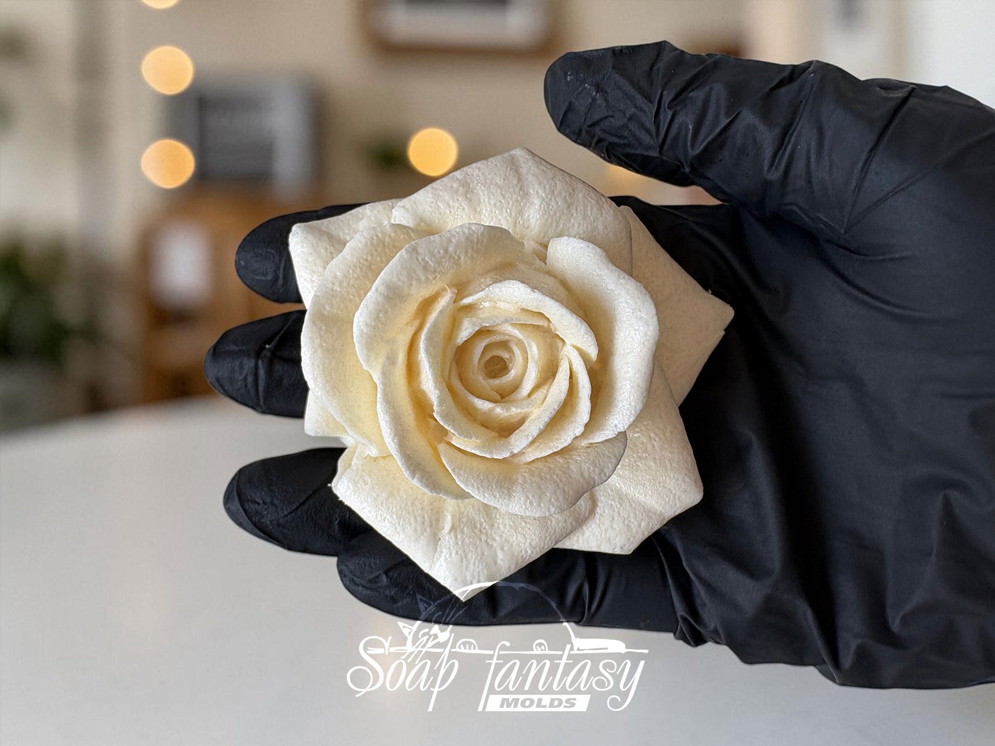 Big Rose Silicone Mold for Marshmallow Flowers, Marshmallow Rose Mold, Big Flower Mold, Food Grade Mold, Big Rose Mold "Lady in red"